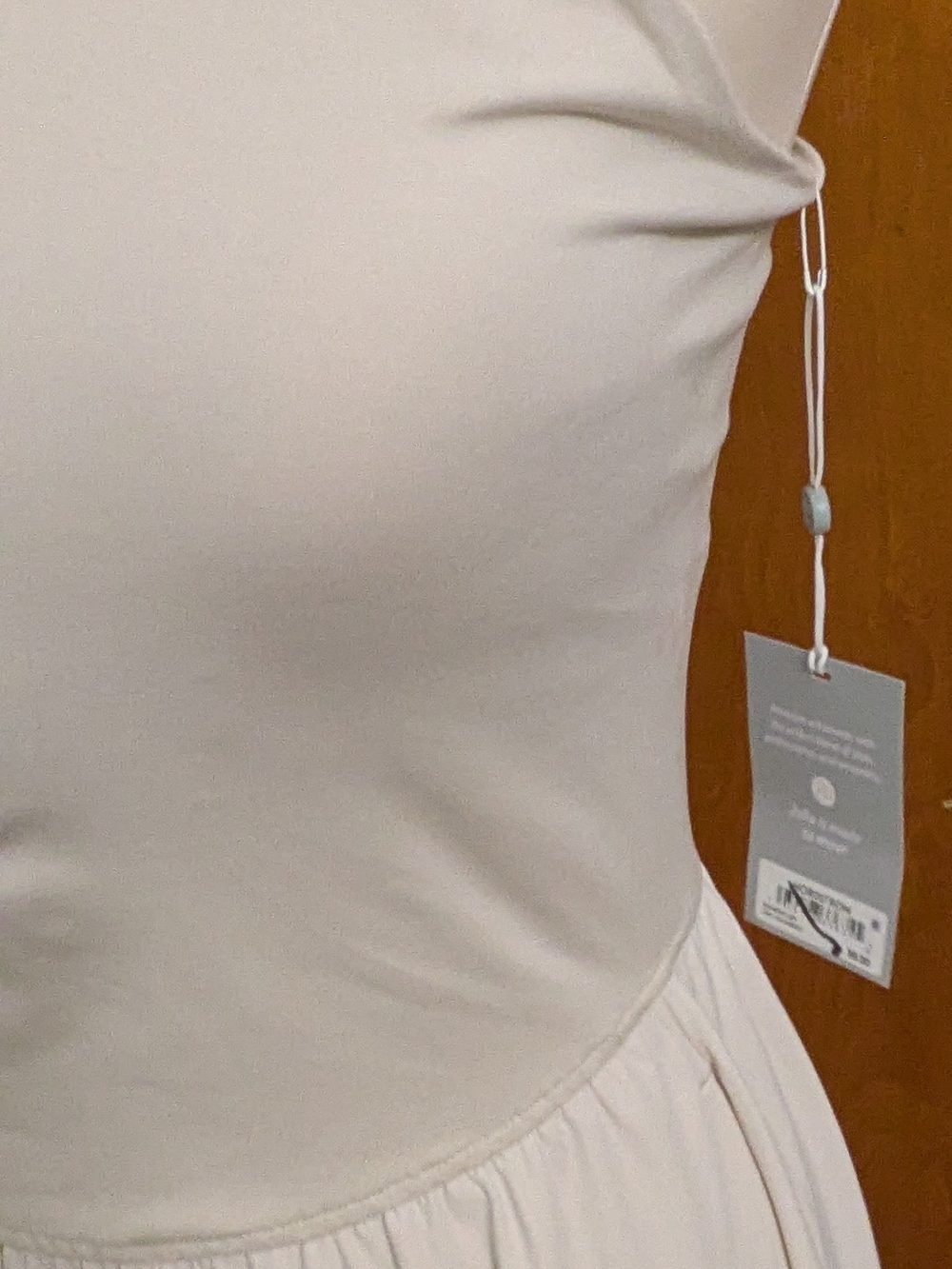 Zella Sleeveless White Gathered Waist Maxi Dress - Picture 2 of 10